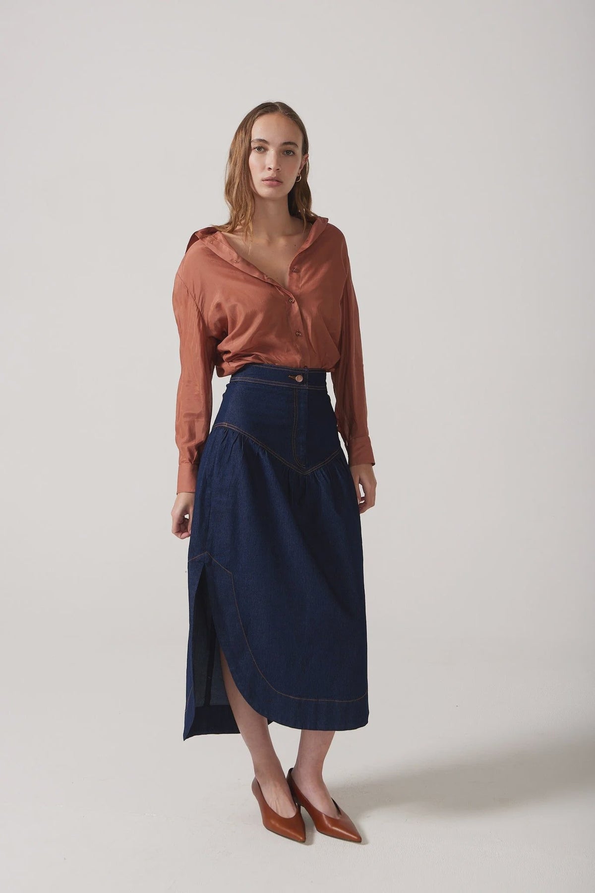 Philomena Skirt - Dark indigo