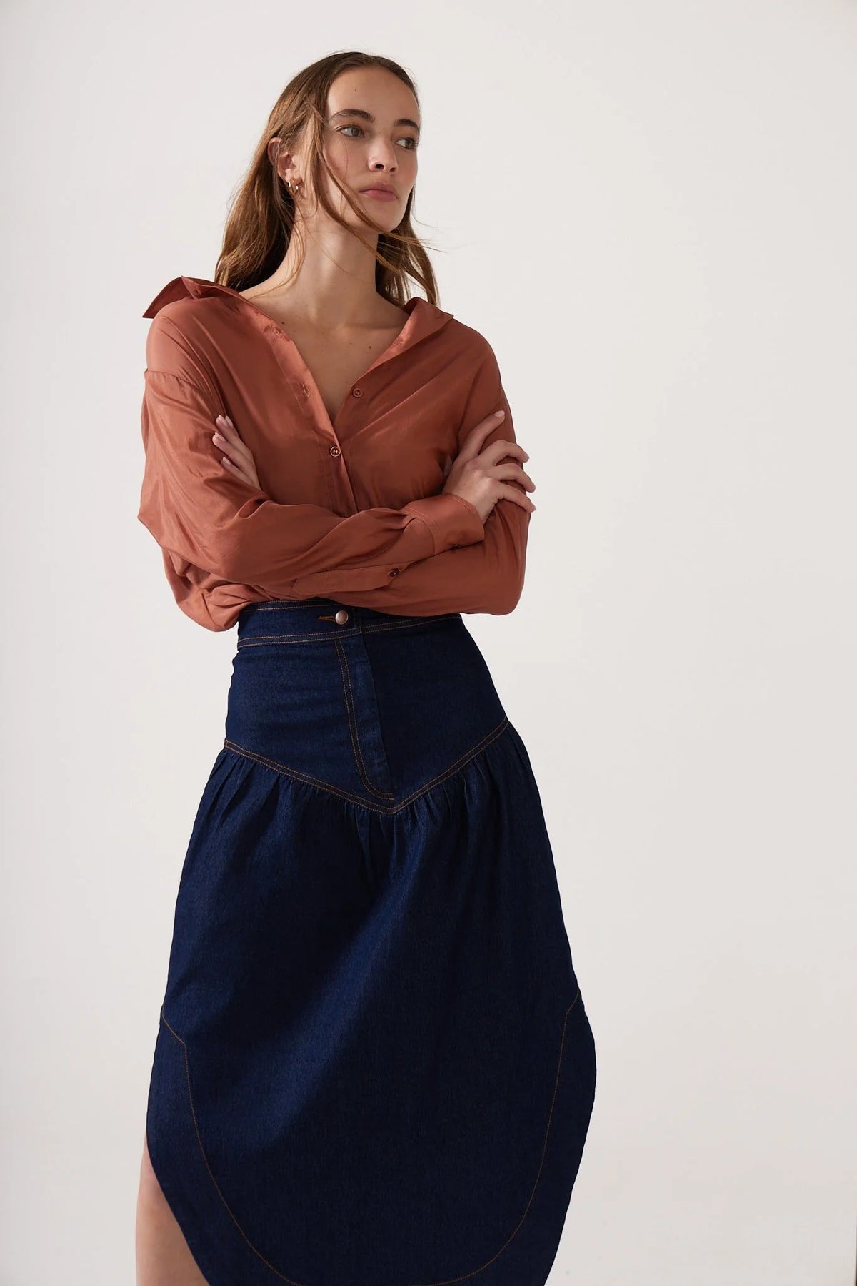 Philomena Skirt - Dark indigo