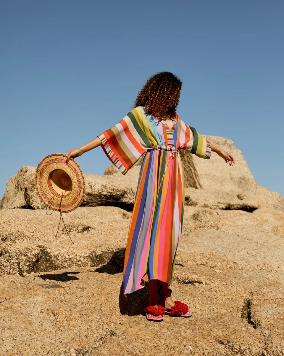Kimbo Dress - Kaleidoscope Stripe