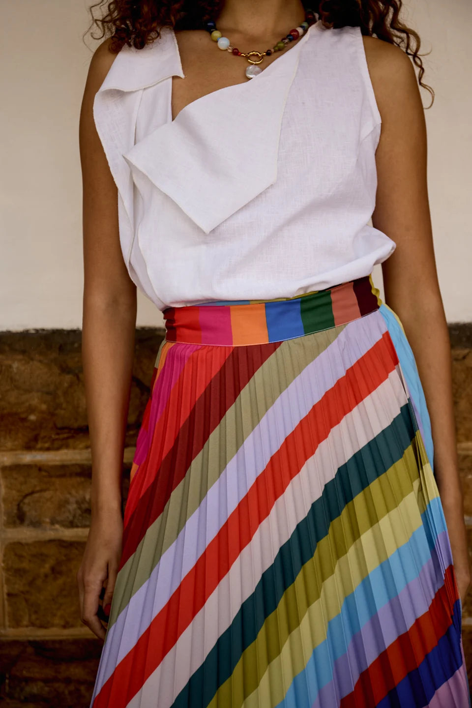 Origami Top - White