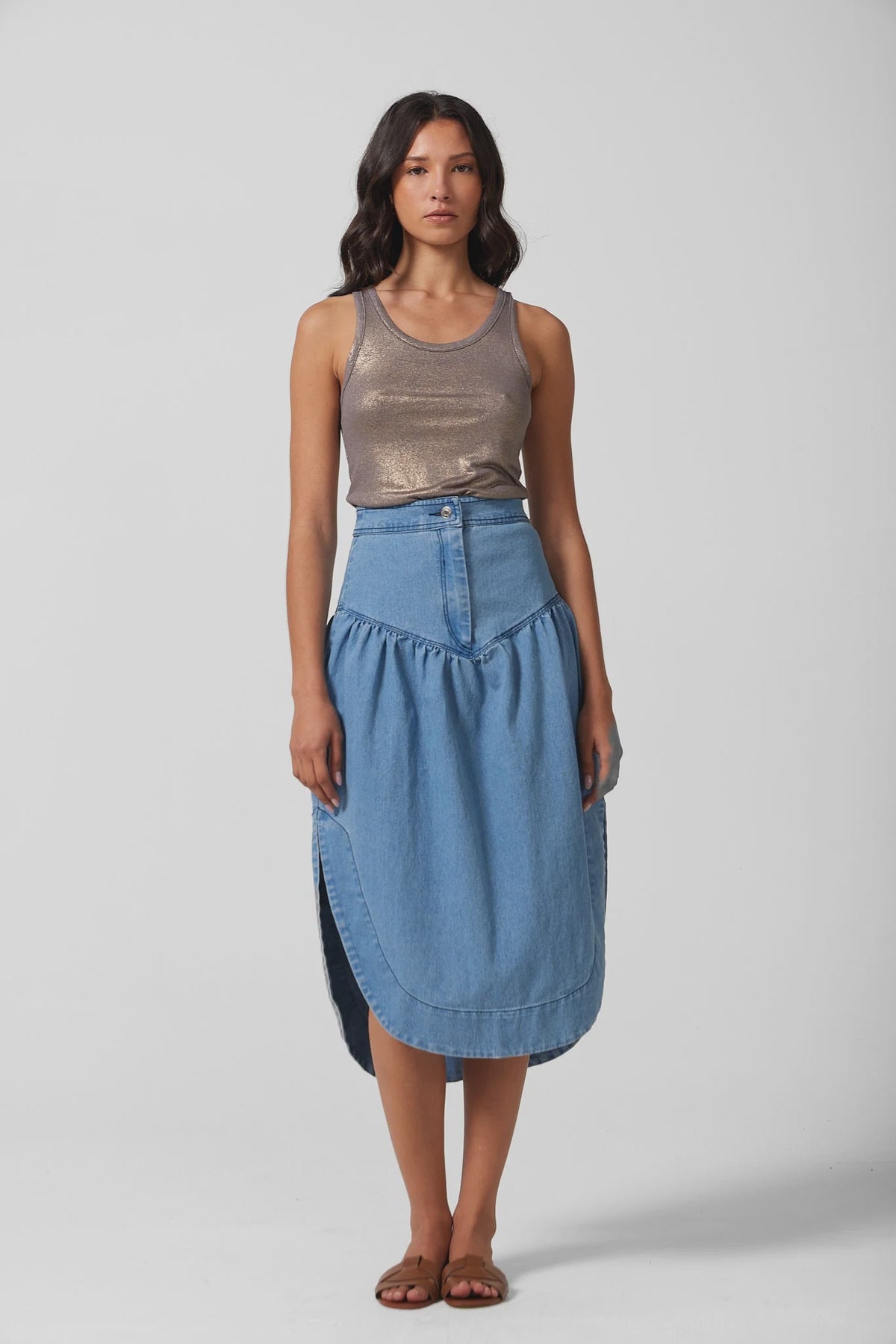 Philomena Skirt - Sea Wash