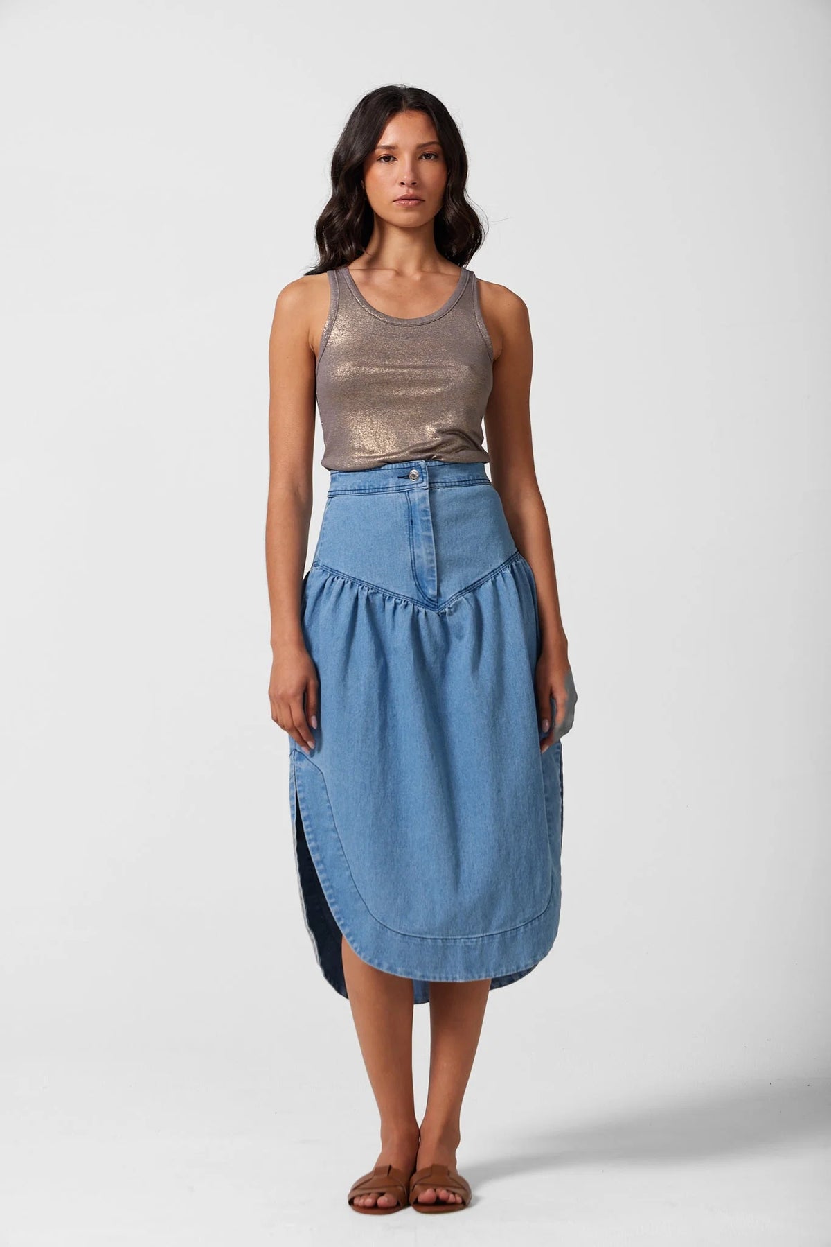 Philomena Skirt - Sea Wash