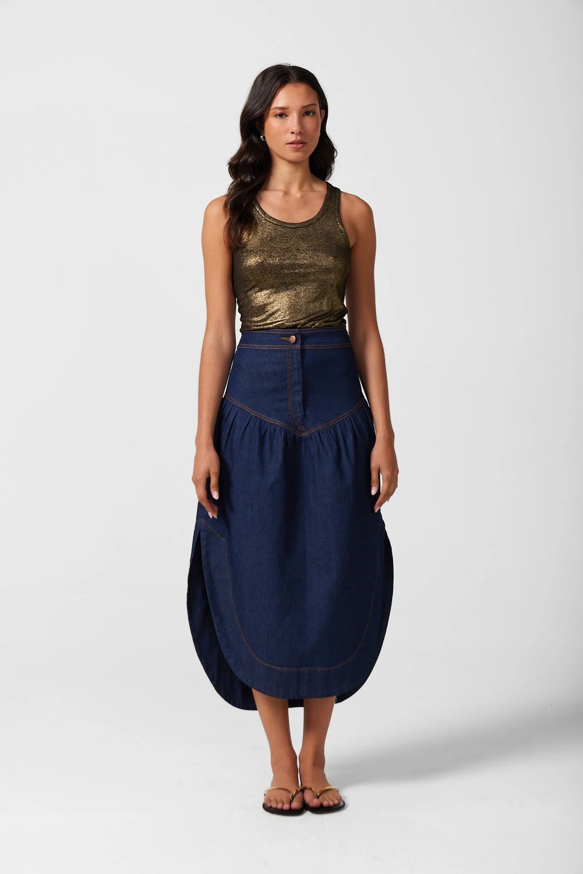 Philomena Skirt - Dark indigo