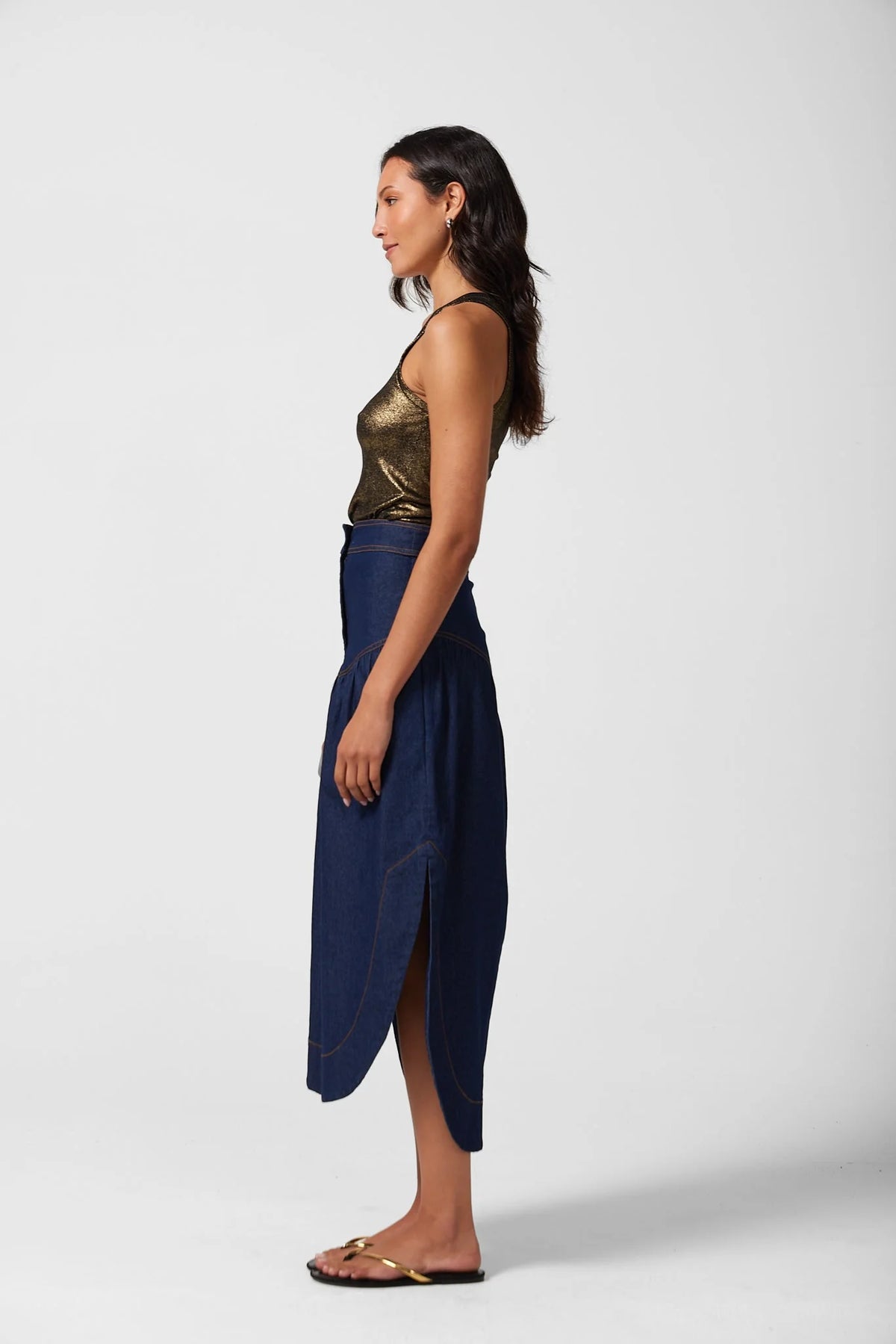 Philomena Skirt - Dark indigo